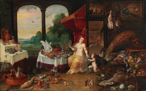 Allegory of taste by Frans Wouters Oil Painting