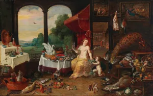 Allegory of taste by Frans Wouters Oil Painting