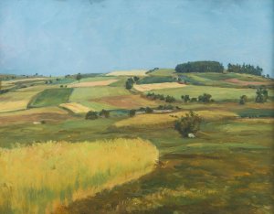 Mountain Fields by Frantisek Kavan Oil Painting