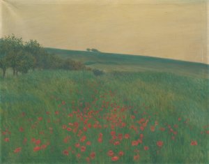 Red Poppies by Frantisek Kavan Oil Painting