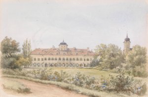 Blauer Hof by Franz Alt Oil Painting