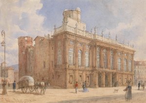 Castello Reale in Turin by Franz Alt Oil Painting