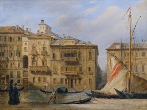 Der Canale Grande in Venedig by Franz Alt Oil Painting