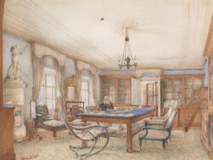 Interieur by Franz Alt Oil Painting
