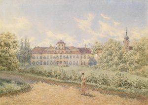 Schloss by Franz Alt Oil Painting