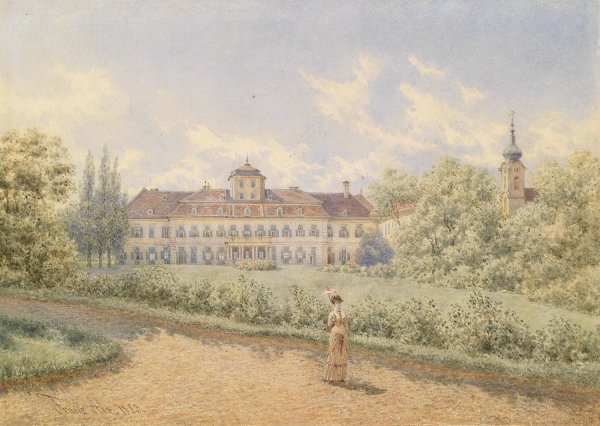 Schloss  by Franz Alt - Hand-Painted Oil Painting Reproduction