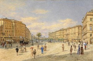 Schubertring by Franz Alt Oil Painting