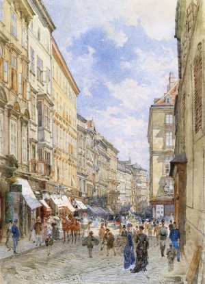 Weihburggasse by Franz Alt Oil Painting
