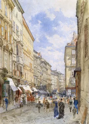 Weihburggasse Oil painting by Franz Alt
