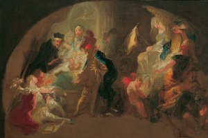 Allegorie auf die Erziehung eines Kavaliers by Franz Anton Maulbertsch Oil Painting
