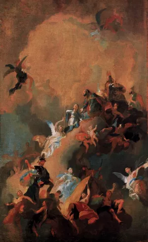 Apotheosis of a Hungarian Saint by Franz Anton Maulbertsch - Oil Painting Reproduction