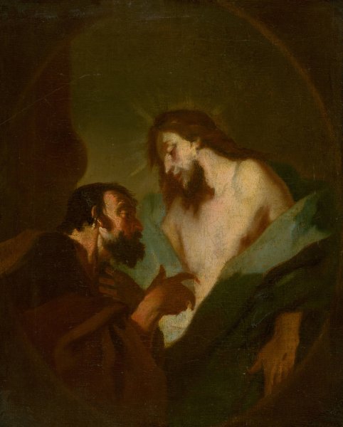 Main Product Photo of Christ And The Doubting Thomas  Painting by Franz Anton Maulbertsch