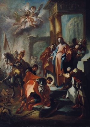 Christus und der Hauptmann von Kapernaum by Franz Anton Maulbertsch Oil Painting