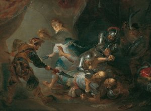 Die Blendung Simsons by Franz Anton Maulbertsch Oil Painting