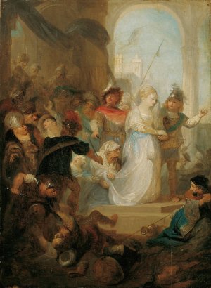 Esther und Hatach by Franz Anton Maulbertsch Oil Painting
