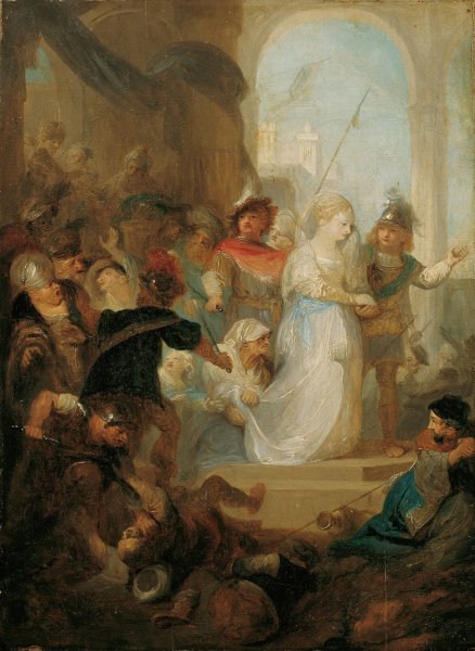Main Product Photo of Esther und Hatach  Painting by Franz Anton Maulbertsch