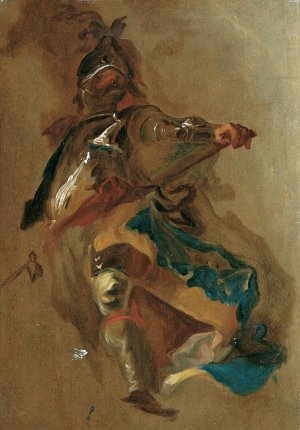 Stehender Feldherr by Franz Anton Maulbertsch Oil Painting