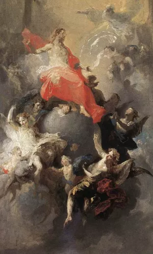 The Trinity painting by Franz Anton Maulbertsch
