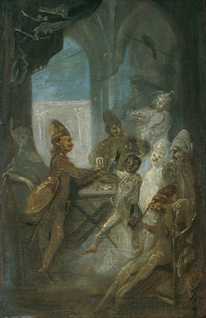 Theaterszene by Franz Anton Maulbertsch Oil Painting