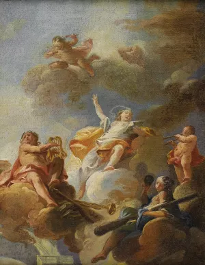 Triumph of the Arts by Franz Anton Maulbertsch Oil Painting