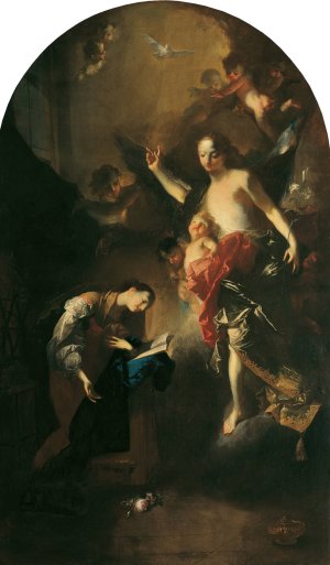 Verkundigung an Maria by Franz Anton Maulbertsch Oil Painting