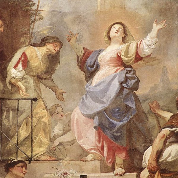 Main Product Photo of Visitation Detail 2 Painting by Franz Anton Maulbertsch