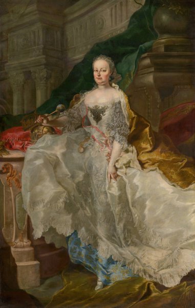 Portrait Of Empress Maria Theresa  by Franz Anton Palko - Hand-Painted Oil Painting Reproduction