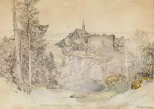 Gebhardskapelle bei Bregenz Oil painting by Franz Barbarini