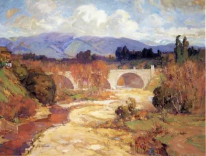 Arroyo Seco Bridge painting by Franz Bischoff