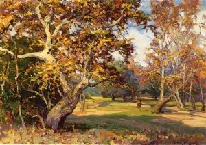 View of the Arroyo Seco from the Artist's Studio Oil painting by Franz Bischoff