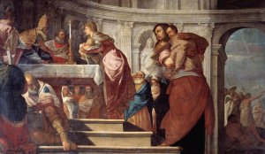 The Presentation of Christ in the Temple, and the Baptism of Christ by Franz Cleyn Oil Painting