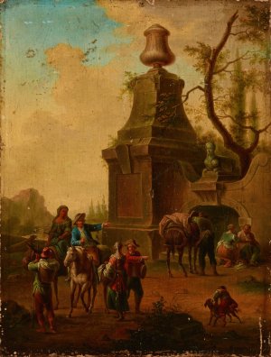 At the Source by Franz De Paula Ferg Oil Painting