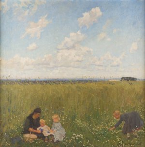 Innsbruck A Summer`s Day in North Hesse by Franz Eichhorst Oil Painting