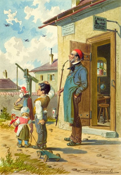 Main Product Photo of Der Schustermeister  Painting by Franz Gerasch