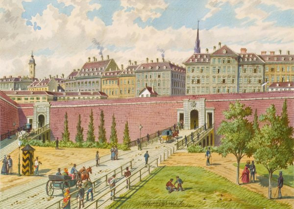 Main Product Photo of Die beiden Karntnertore  Painting by Franz Gerasch