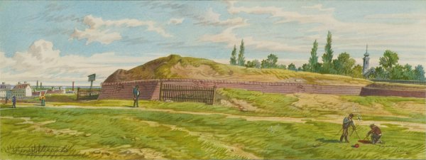 Main Product Photo of Die Hernalser Linie in Wien Painting by Franz Gerasch