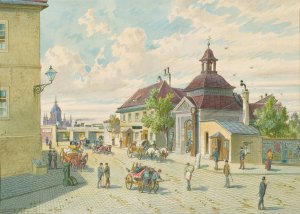 Die Matzleinsdorfer Linie in Wien by Franz Gerasch Oil Painting