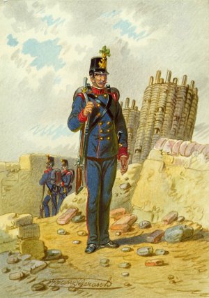 Soldat 1 by Franz Gerasch Oil Painting
