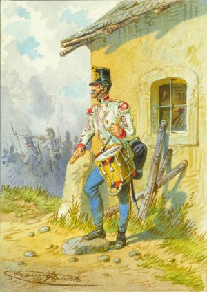 Soldat 5 by Franz Gerasch Oil Painting