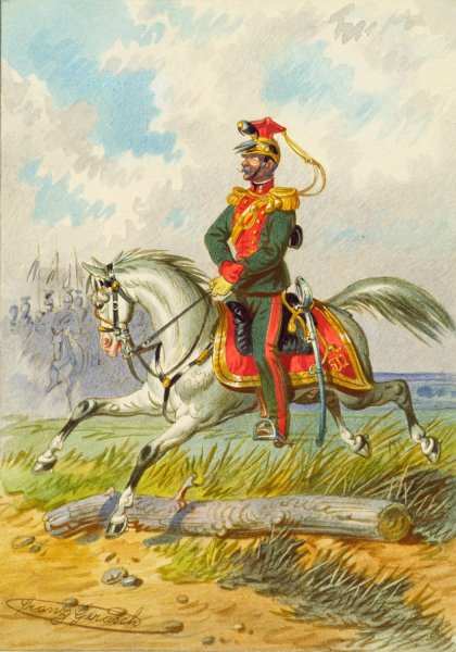 Main Product Photo of Soldat zu Pferd 5 Painting by Franz Gerasch