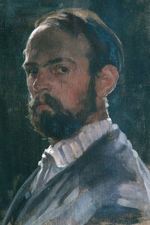 Selbstbildnis by Franz Hofer Oil Painting