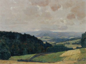 Stilles Tal by Franz Ignaz Peter Gruber Oil Painting