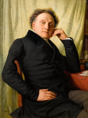Portrait Soist Franz Xaver by Franz Ittenbach Oil Painting