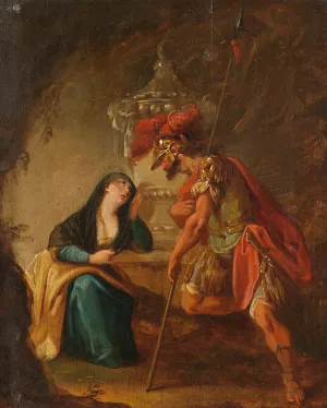 Flavianus und seine Frau Dafrosa by Franz Joseph Spiegler Oil Painting