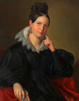 Marie von Niebauer, geb. Mozart by Franz Kadlik Oil Painting