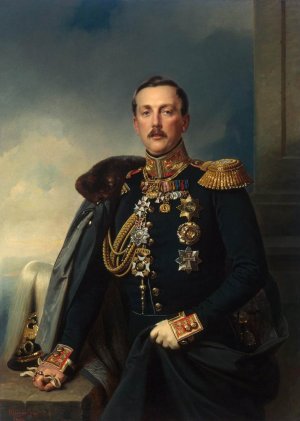 Portrait of Alexander Arkadyevich Suvorov by Franz Krueger Oil Painting