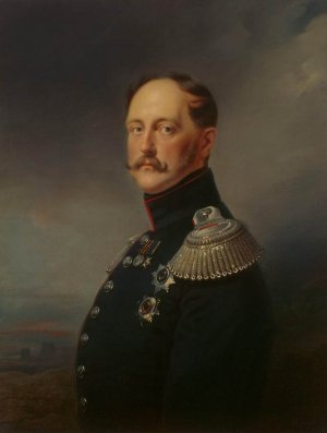 Portrait of Emperor Nicholas I Oil painting by Franz Krueger