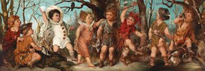 Successful Hunters by Franz Lefler Oil Painting
