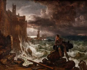 Night Piece, From The Closing Scene Of 'rene' By Chateaubriand by Franz Ludwig Catel Oil Painting