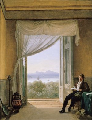 Schinkel in Naples by Franz Ludwig Catel Oil Painting